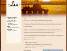 Tablet Screenshot of camac.com